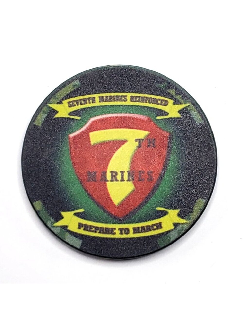 7th Marines Master Gunnery Sergeant Challenge Coin‎ Senior Enlisted Advisor USMC